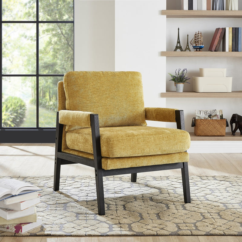 Carlo Arm Chair in Yellow