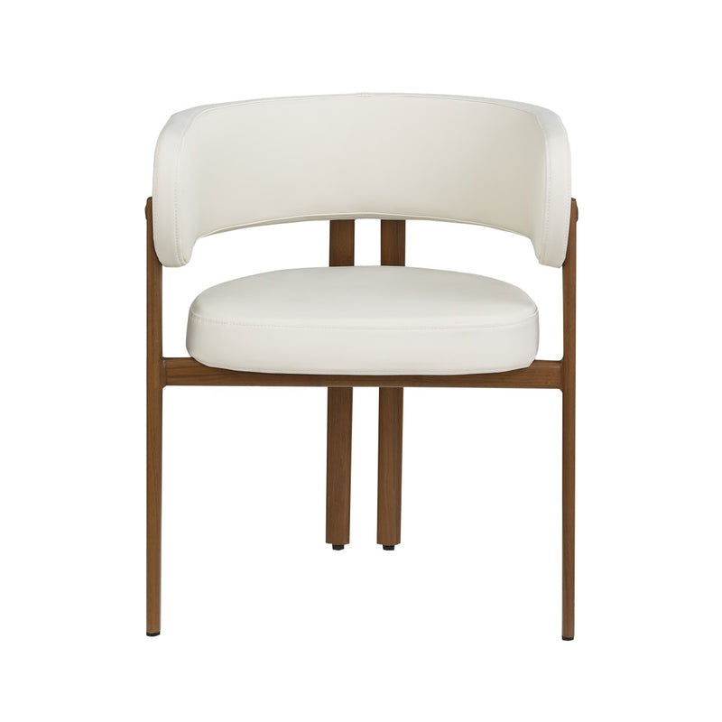 Caliste Dining Chairs in Cream, Set of 2