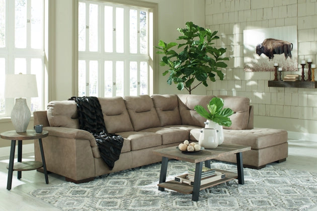 Maderla Sectional w/ Chaise - Furnish 4 Less