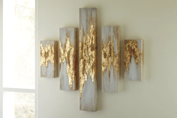 Devlan Wall Art (Set of 5) - Furnish 4 Less