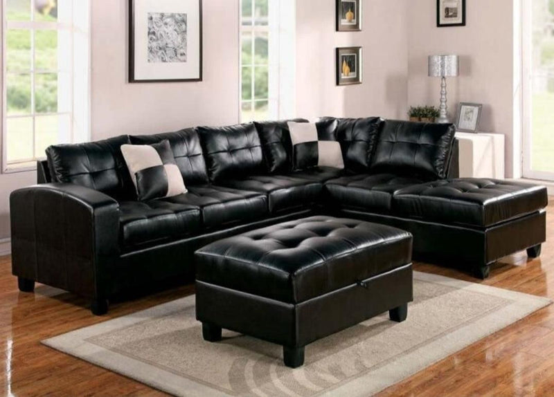 Faux Leather Sectional Sofa - V5212 - Furnish 4Less