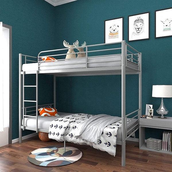 Single/Single Bunk Bed (Black, Grey) - IF-540 - Furnish 4 Less